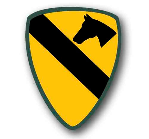 1st Cavalry Division Sticker 5.1" Tall USA Army Military Patriotic Decal