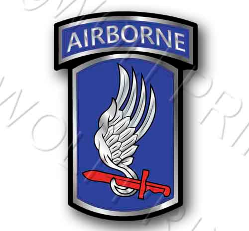 173rd Airborne 4.75" Tall Sticker USA Army Military Patriotic Decal