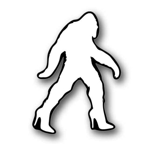 Lady Bigfoot in Heels Funny Decal Sticker 5.25" Tall Vinyl