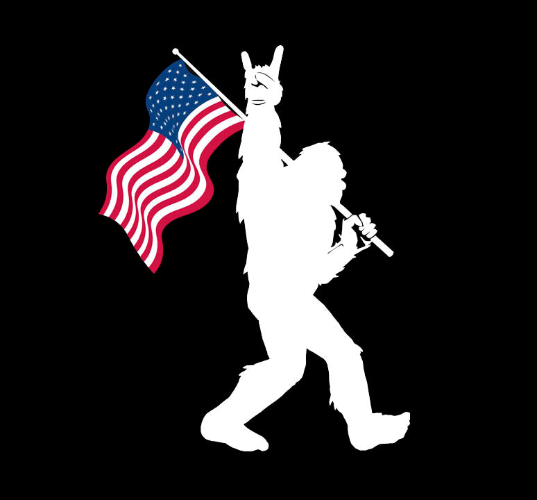 Bigfoot Flag  (White)