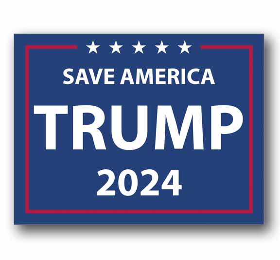 Trump 2024 Save America Sticker 5" Wide Vinyl Decal Maga