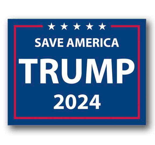 Trump 2024 Save America Sticker 5" Wide Vinyl Decal Maga