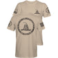 Men's Gadsden Don't Shoot Until You See The Whites of Their Eyes Black T-Shirt